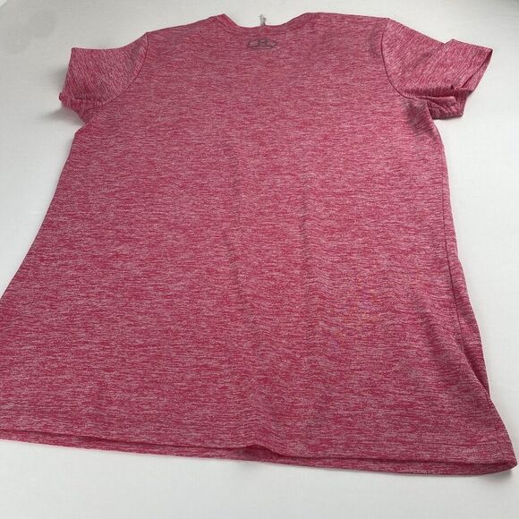 Under Armour Heat Gear Womens T-Shirt Tech V-Neck Twist Short Sleeve Pink Size M - Picture 9 of 11